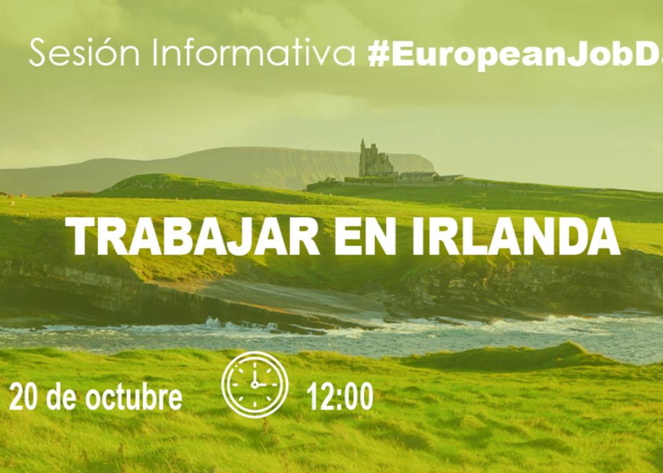Sesión informativa para trabajar en Irlanda el día 20 de octubre a las 12 de la mañana